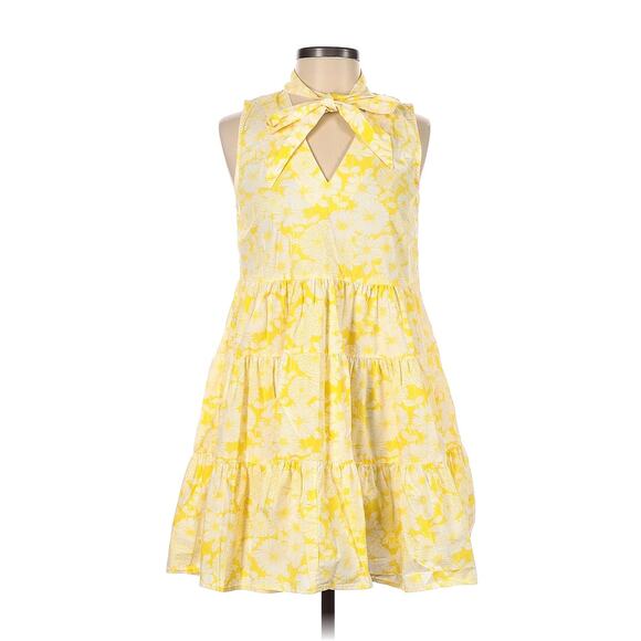 Lisa Marie Fernandez for Target Casual Dress Size XL Womens Yellow Floral Daisy - Picture 1 of 7